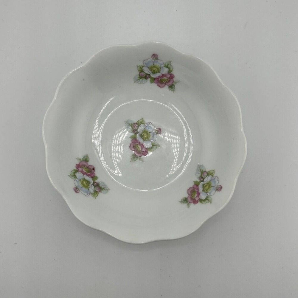 Antique Floral Limoges French Saucer - 5"